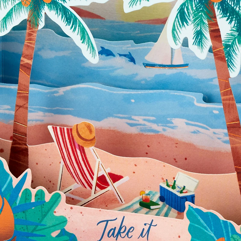 Have a Relaxing Day Beach Scene 3D Pop-Up Card for only USD 6.99 | Hallmark
