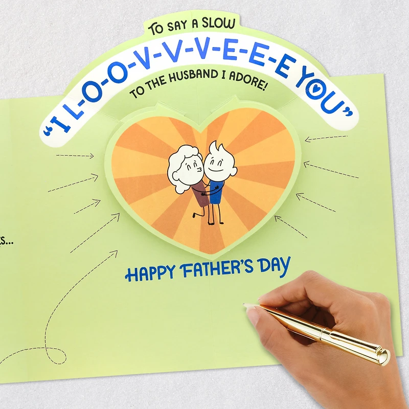 A Pause for Love Funny Pop-Up Father's Day Card for Husband for only USD 6.99 | Hallmark