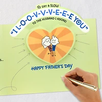 A Pause for Love Funny Pop-Up Father's Day Card for Husband for only USD 6.99 | Hallmark