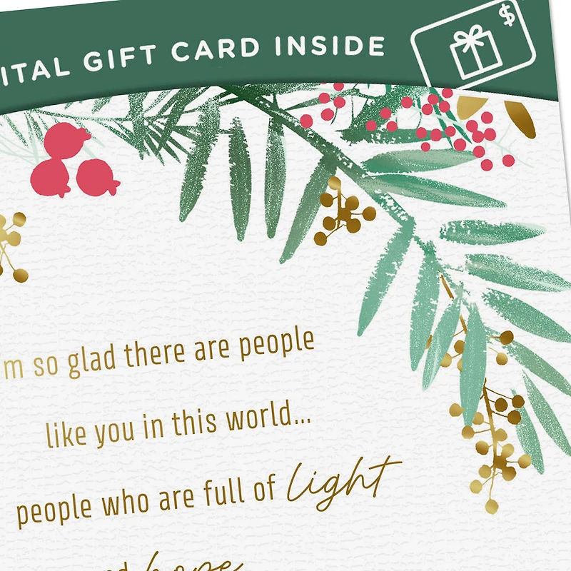 Thankful for People Like You Gift Card Greeting Christmas Card for only USD 4.99 | Hallmark