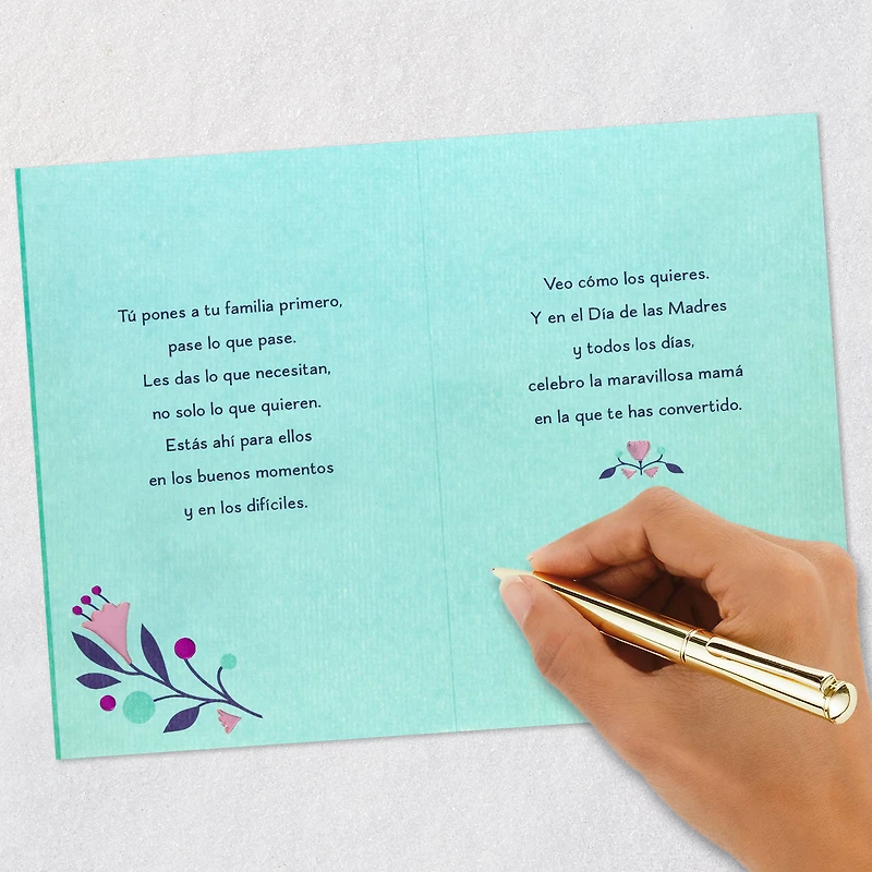 You Put Your Family First Spanish-Language Mother's Day Card for Daughter for only USD 6.59 | Hallmark