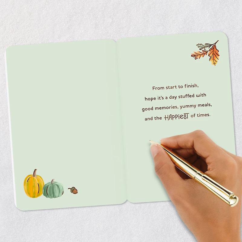 A Day Stuffed With Happy Times Thanksgiving Card for only USD 2.99 | Hallmark
