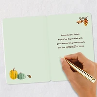 A Day Stuffed With Happy Times Thanksgiving Card for only USD 2.99 | Hallmark