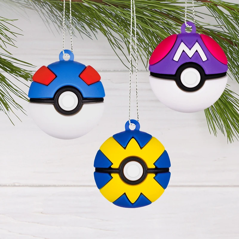 Mini Pokémon Poké Ball Shatterproof Hallmark Ornaments, Set of 6 for only USD 14.99 | Hallmark