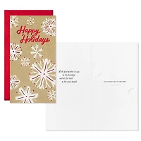 Snowflakes on Tan Money-Holder Christmas Cards, Pack of 6 for only USD 6.99 | Hallmark
