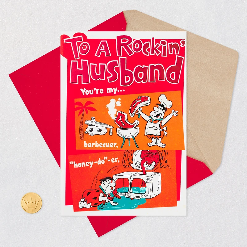 The Flintstones™ A Keeper Funny Valentine's Day Card for Husband for only USD 4.99 | Hallmark