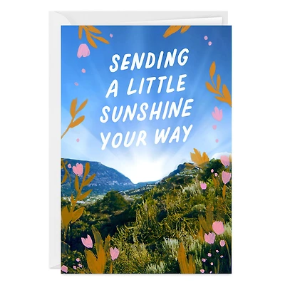 Sending Sunshine Custom Thinking of You Card for only USD 4.99 | Hallmark