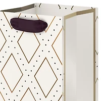 13" Gold Diamonds on Cream Wine Gift Bag for only USD 4.99 | Hallmark