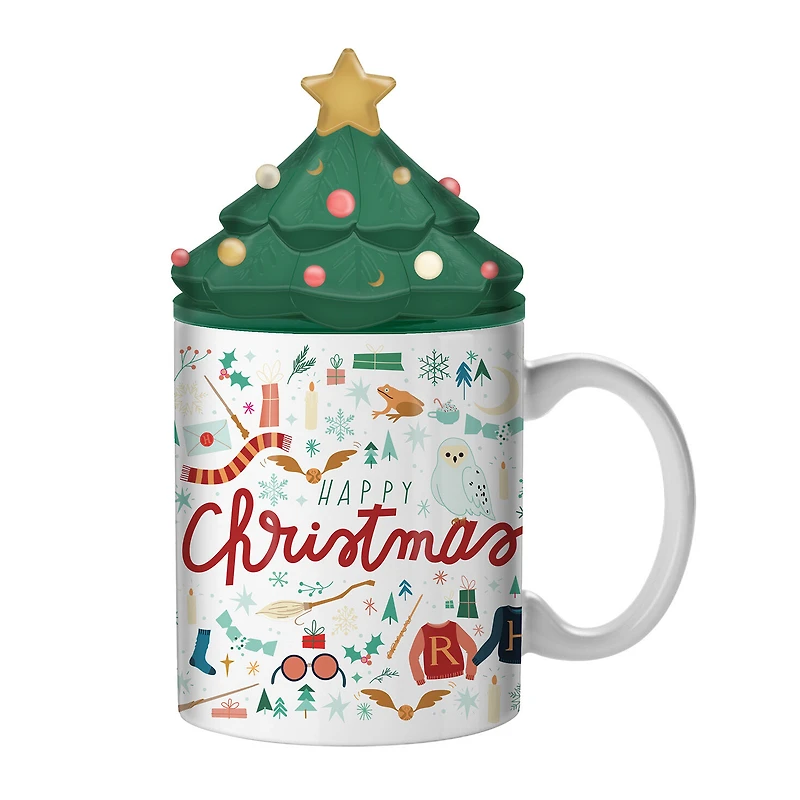 Silver Buffalo Harry Potter Happy Christmas Mug With Tree Lid, 18 oz. for only USD 19.99 | Hallmark