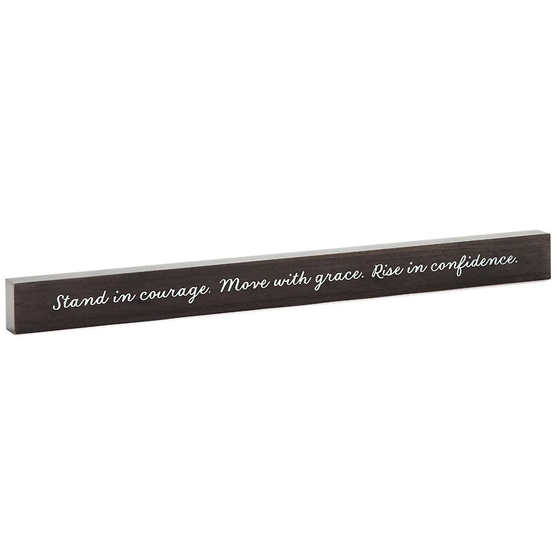 Stand In Courage Wood Quote Sign, 23.5x2 for only USD 14.99 | Hallmark