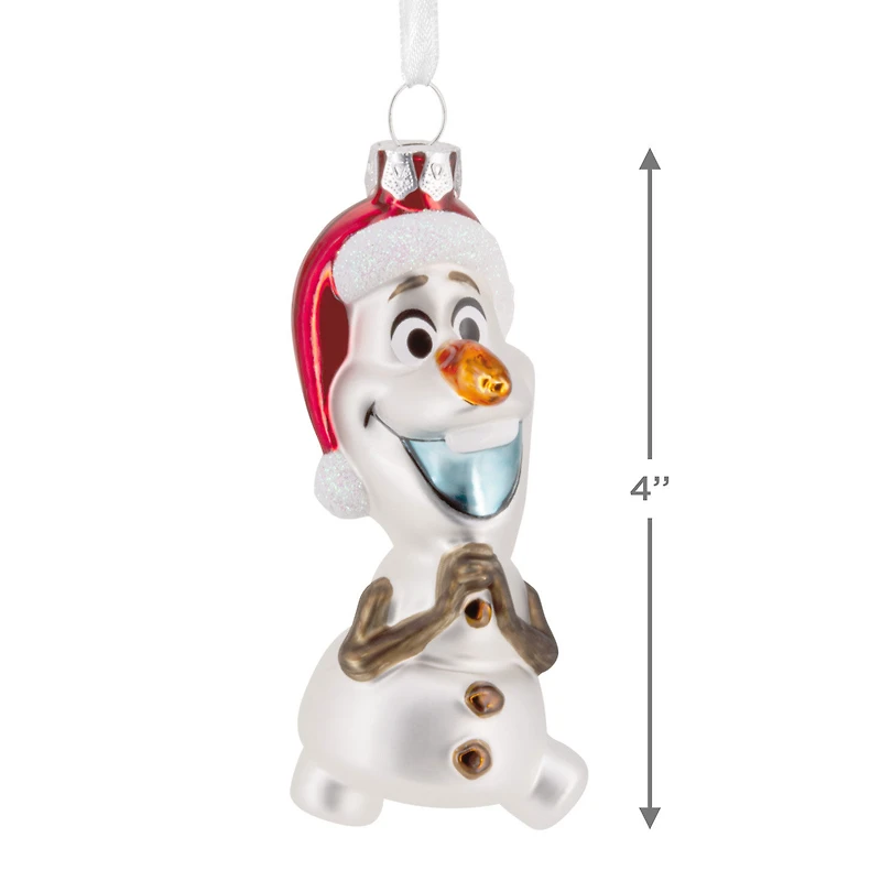 Disney Frozen Holiday Olaf Glass Hallmark Ornament for only USD 11.49 | Hallmark