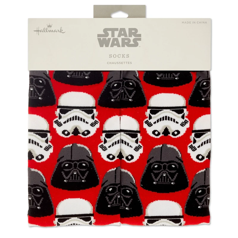 Star Wars™ Darth Vader™ and Stormtrooper™ Helmet Novelty Crew Socks for only USD 14.99 | Hallmark