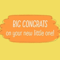 Big Congrats on Your New Little One New Baby Card for only USD 2.50 | Hallmark