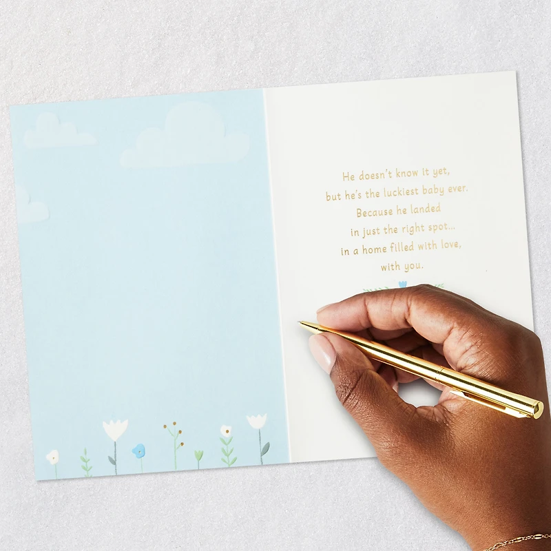 Luckiest Baby Ever New Baby Card for Boy for only USD 6.99 | Hallmark