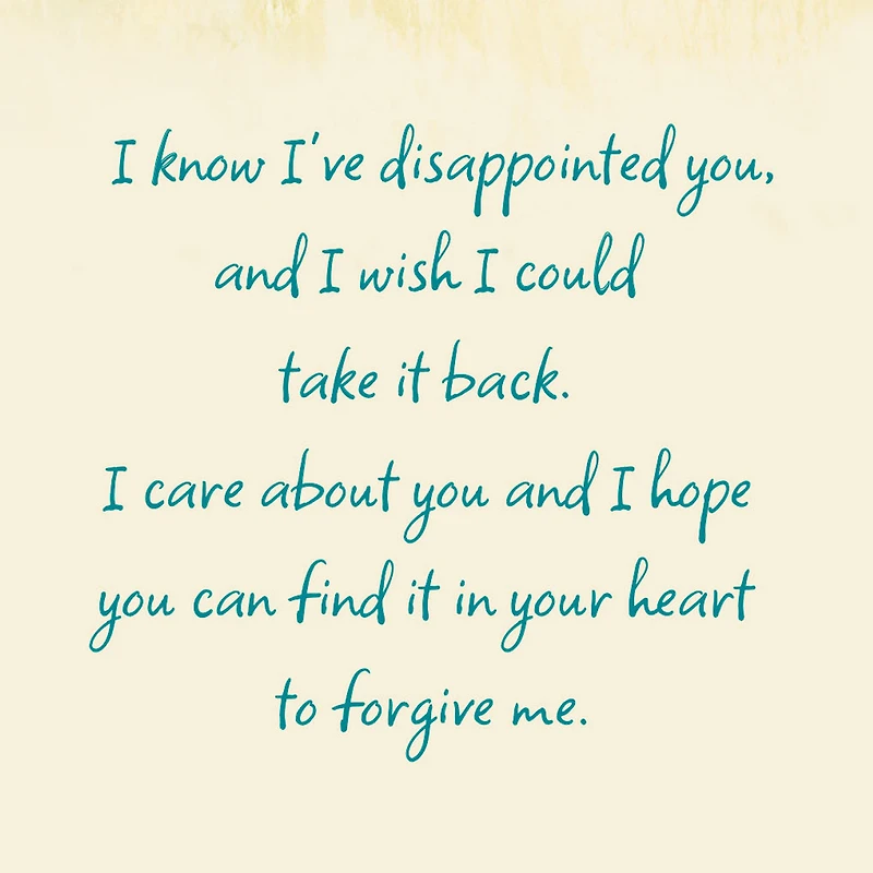 I Hope You Can Forgive Me Apology Card for only USD 4.59 | Hallmark
