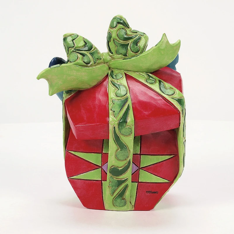 Jim Shore Disney Stitch Breaking Out of Present Figurine, 5" for only USD 50.00 | Hallmark