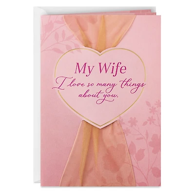 I Love So Many Things About You Birthday Card for Wife for only USD 7.99 | Hallmark