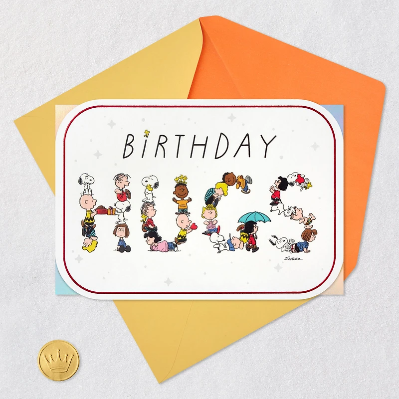 Peanuts® Love and Hugs Coming Your Way Birthday Card for only USD 6.59 | Hallmark