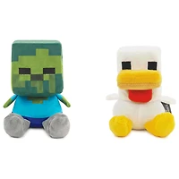 Better Together Minecraft Baby Zombie and Chicken Magnetic Plush Pair, 5.25" H for only USD 24.99 | Hallmark