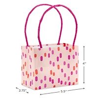 4" Patterned Pink Mini Horizontal Gift Bag Bundle for only USD 7.99 | Hallmark