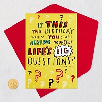 Life's Big Questions Funny Birthday Card for only USD 4.49 | Hallmark