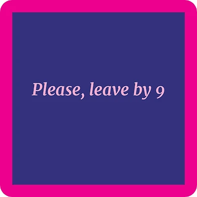 Drinks on Me Leave By 9 Funny Coaster for only USD 4.99 | Hallmark