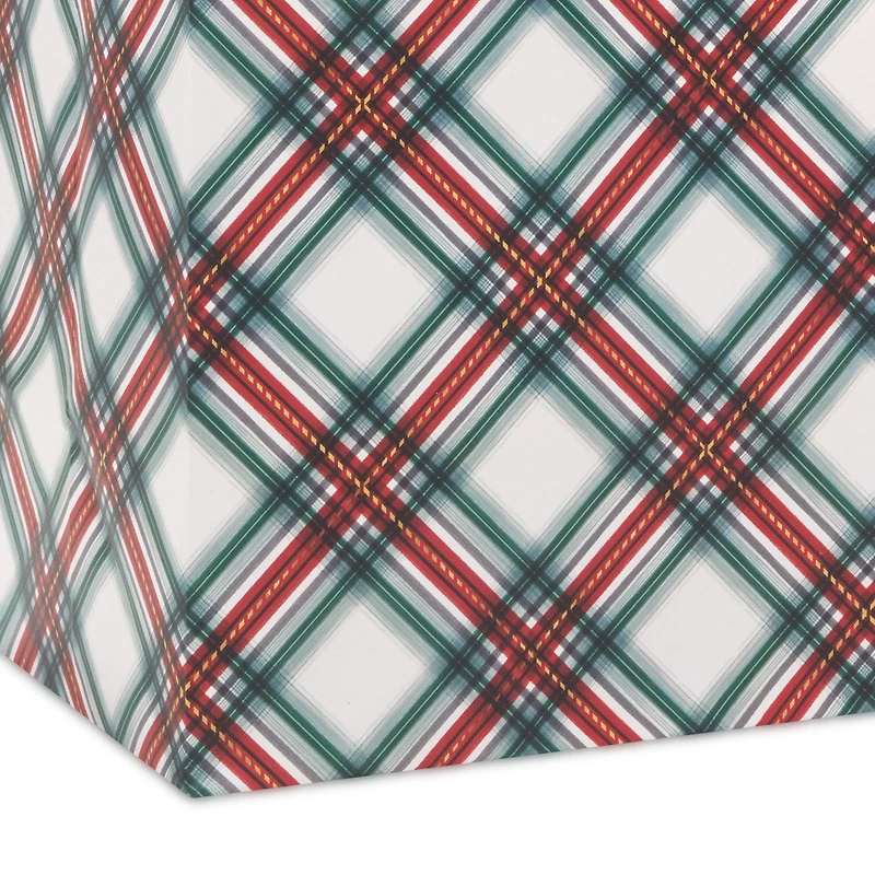 13" Festive Red and Green Plaid Large Holiday Gift Bag for only USD 4.49 | Hallmark