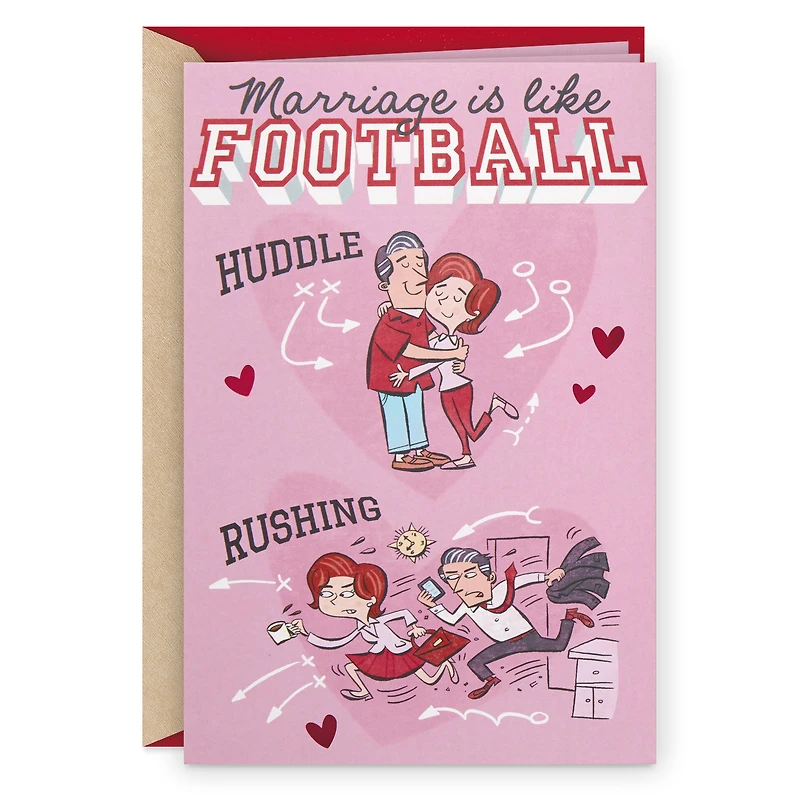 Marriage is Like Football Funny Pop-Up Valentine's Day Card for only USD 5.59 | Hallmark