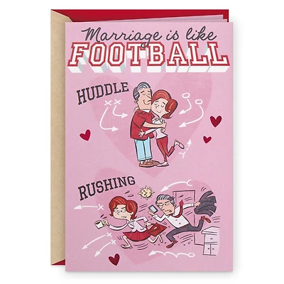 Marriage is Like Football Funny Pop-Up Valentine's Day Card for only USD 5.59 | Hallmark