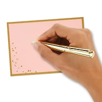 Gold-Framed Pink Flat Blank Note Cards, Pack of 10 for only USD 5.00 | Hallmark