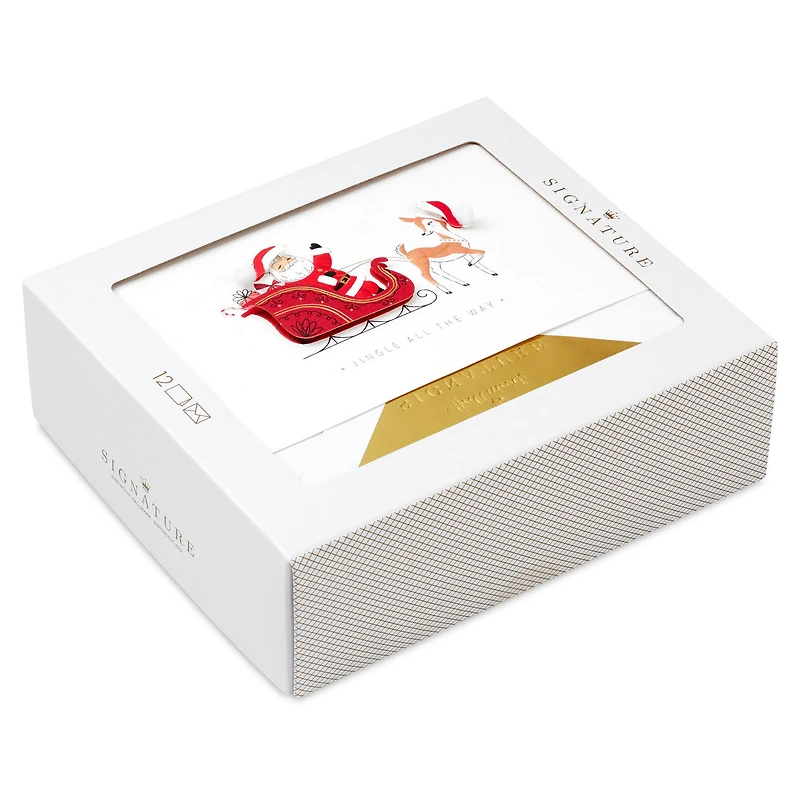 Santa Claus Sleigh Boxed Christmas Cards, Pack of 12 for only USD 17.49 | Hallmark