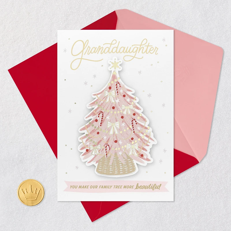 You Make Our Family Tree More Beautiful Christmas Card for Granddaughter for only USD 5.99 | Hallmark