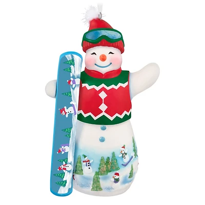 Snowtop Lodge Ollie U. Halfpipe Porcelain Ornament for only USD 28.99 | Hallmark