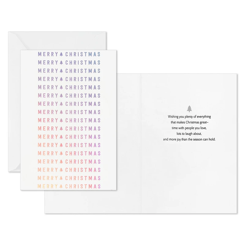 Silver Merry Christmas on White Boxed Christmas Cards, Pack of 16 for only USD 12.49 | Hallmark