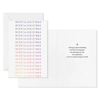 Silver Merry Christmas on White Boxed Christmas Cards, Pack of 16 for only USD 12.49 | Hallmark