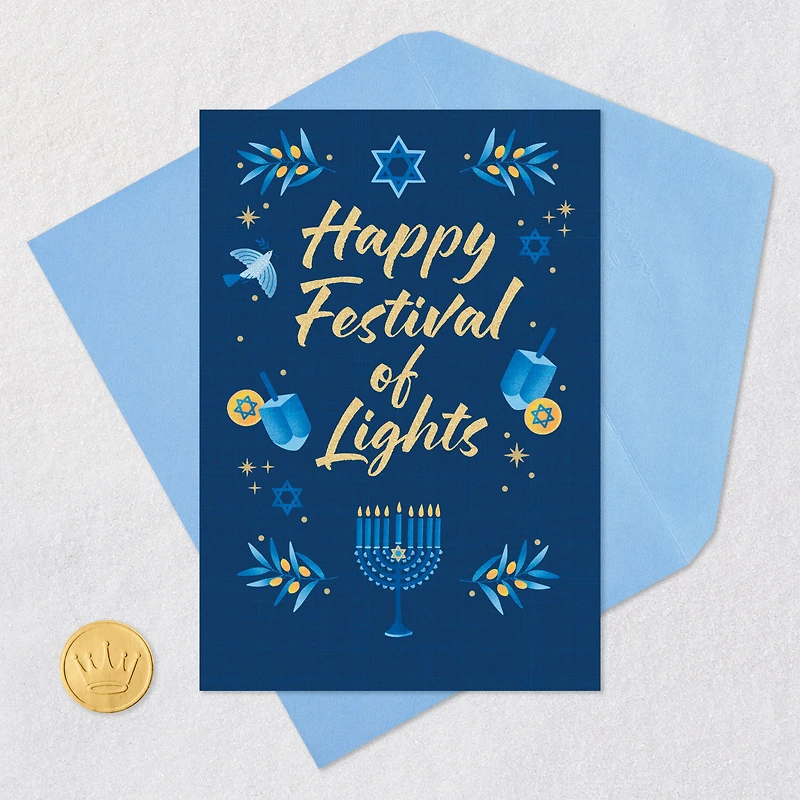 Happy Festival of Lights Hanukkah Card for only USD 0.99 | Hallmark
