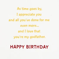 Love and Gratitude Birthday Card for Godfather for only USD 5.99 | Hallmark