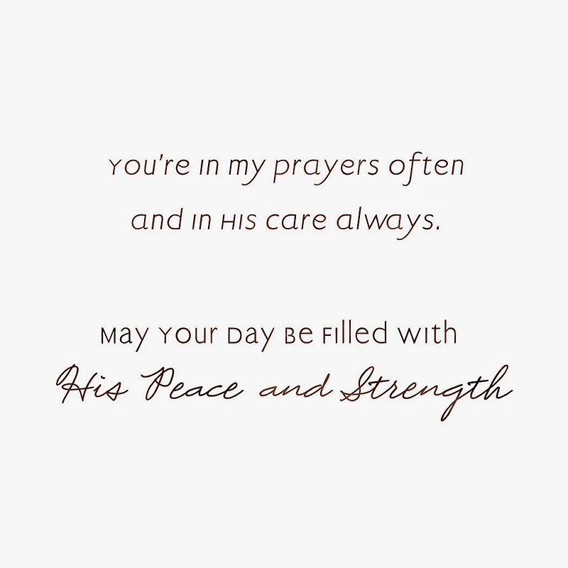 You're in My Prayers and God's Care Always Religious Encouragement Card for only USD 2.99 | Hallmark