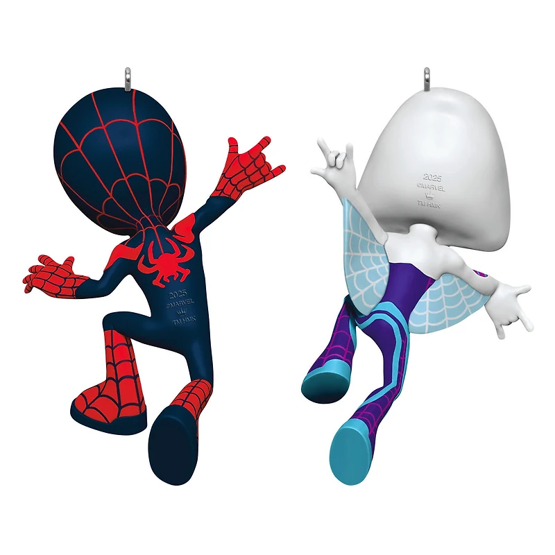 Marvel Spidey and His Amazing Friends Spin and Ghost-Spider Ornaments, Set of 2 for only USD 29.99 | Hallmark