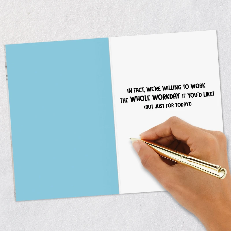 We'll Go the Extra Mile Funny Boss's Day Card for only USD 2.99 | Hallmark