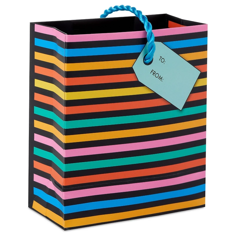 4.6" Colorful Wishes on Black Birthday Gift Card Holder Mini Bag for only USD 2.49 | Hallmark