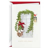 Wood Door With Sled and Ice Skates Boxed Christmas Cards, Pack of 8 for only USD 24.99 | Hallmark