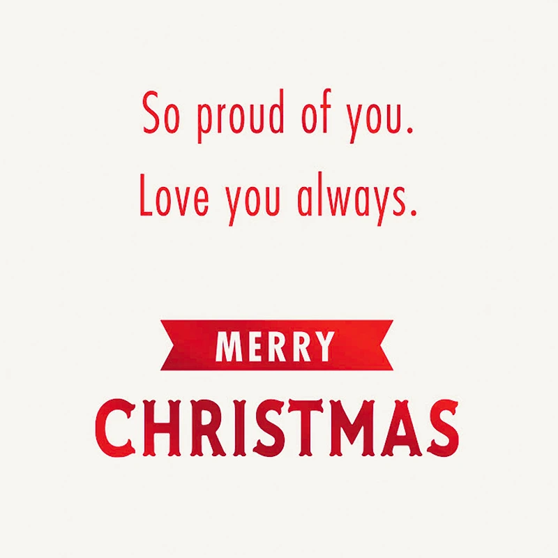 Proud of You Always Christmas Card for Grandson for only USD 3.99 | Hallmark