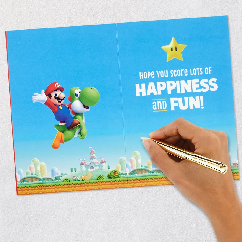 Nintendo Super Mario™ Game On! Lenticular Birthday Card for Kids for only USD 6.99 | Hallmark