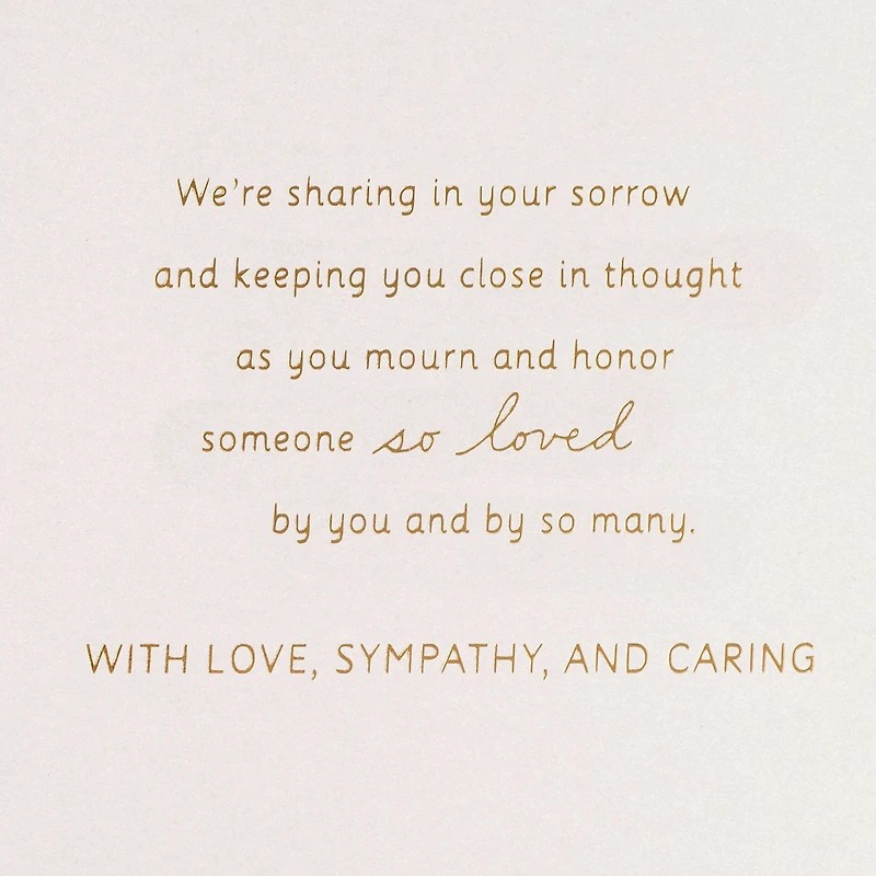 Holding You in Our Hearts Sympathy Card From Us for only USD 5.99 | Hallmark