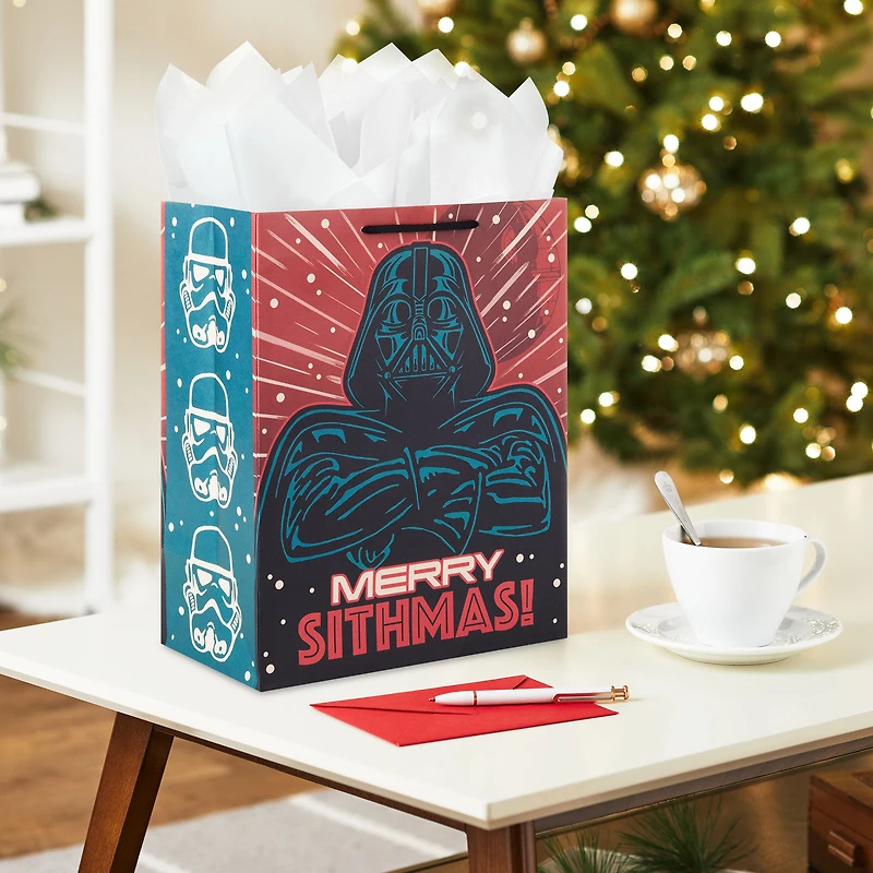 13" Star Wars™ Darth Vader™ Merry Sithmas Large Holiday Gift Bag for only USD 4.49 | Hallmark