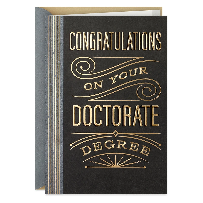 Dedication and Hard Work Graduation Card for Doctorate for only USD 4.59 | Hallmark