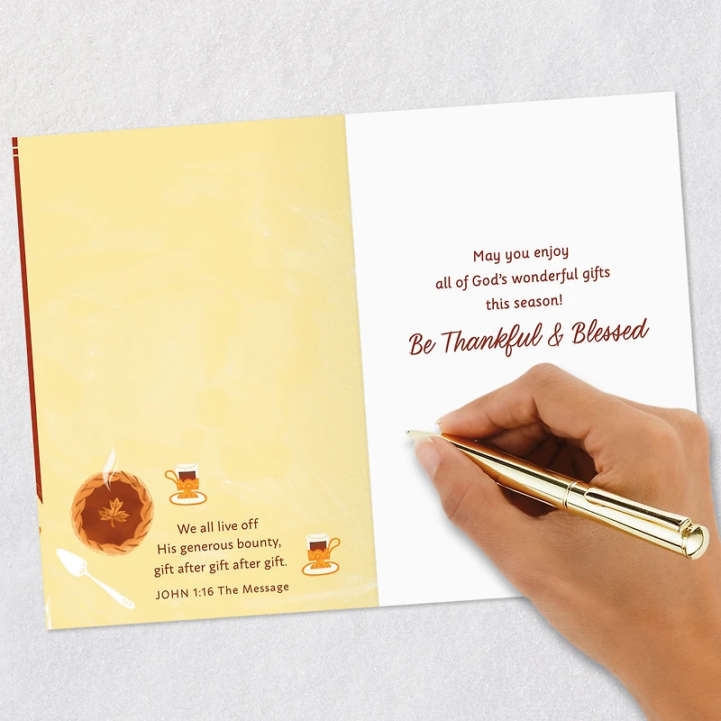 Enjoy God's Wonderful Gifts Religious Thanksgiving Card for only USD 2.00 | Hallmark