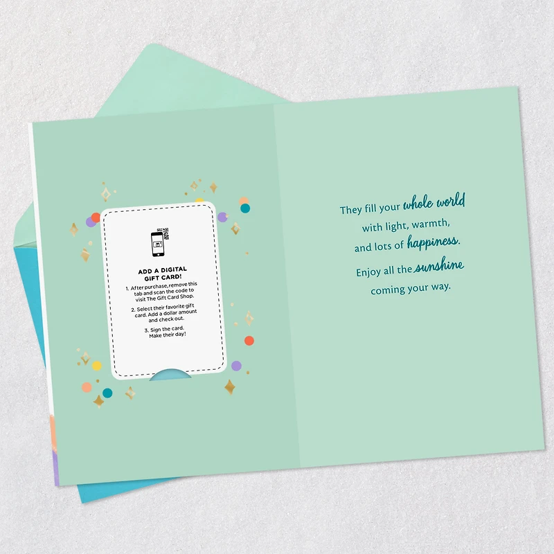 Enjoy the Sunshine Coming Your Way Gift Card Greeting New Baby Card for only USD 4.99 | Hallmark
