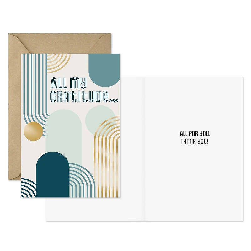 All My Gratitude Thank You Cards, Pack of 10 for only USD 7.99 | Hallmark